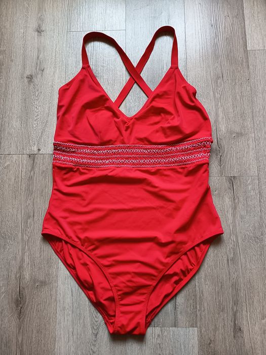 Kostium strój kąpielowy 44 46 L xl czerwony 85 F