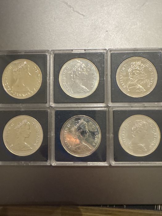 Moedas prata .500 canada dolar