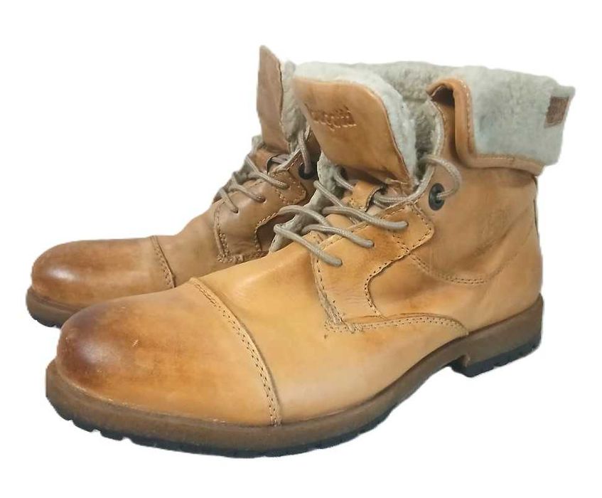 Bugatti, ботинки зимові, шкіра