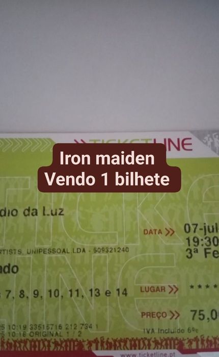 Bilhete concerto