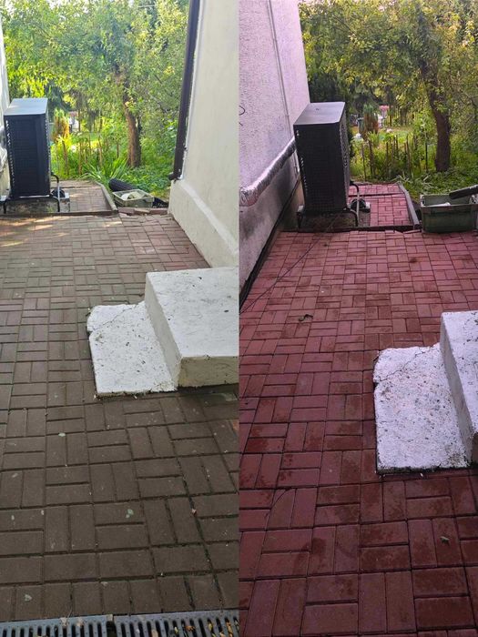 mycie kostki brukowej