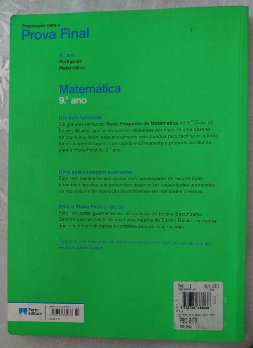 | Livro Preparação para a Prova Final | Matemática | 9º Ano |64575226383875121