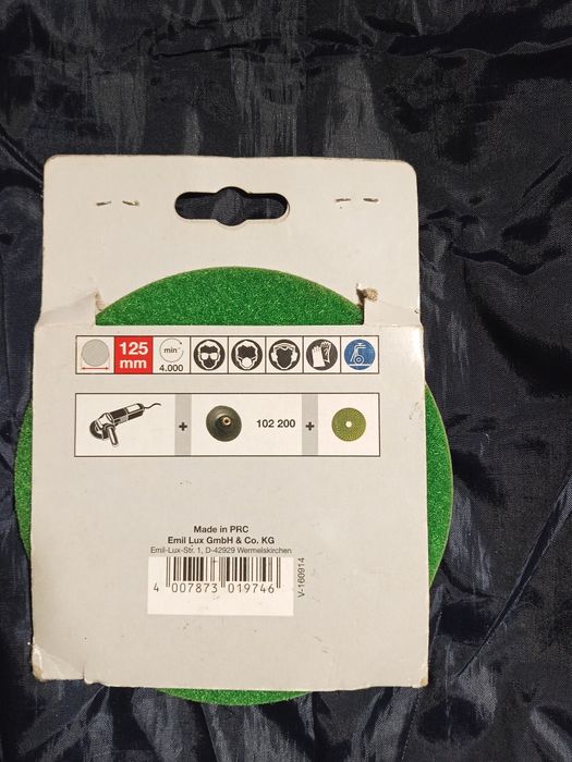 Tarcza polerska LUX Comfort do marmuru 125 mm, ziarnistość 800
