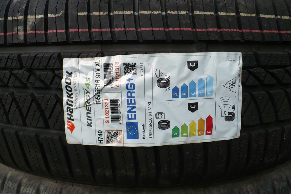 Opona Hankook Kinergy 4S 195/55R16 91V XL Całoroczna NOWA 1szt. 2023r.