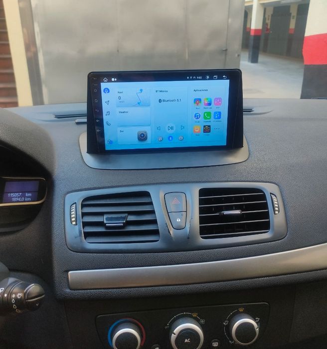 Radio Android Megane 3 + 4 GB RAM + 32 GB ROM + Carplay + GPS (Novos)