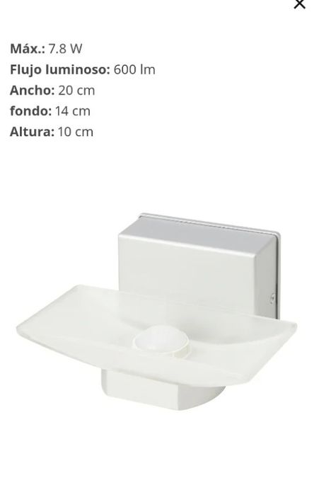 Aplique candeeiro parede ikea NOVO