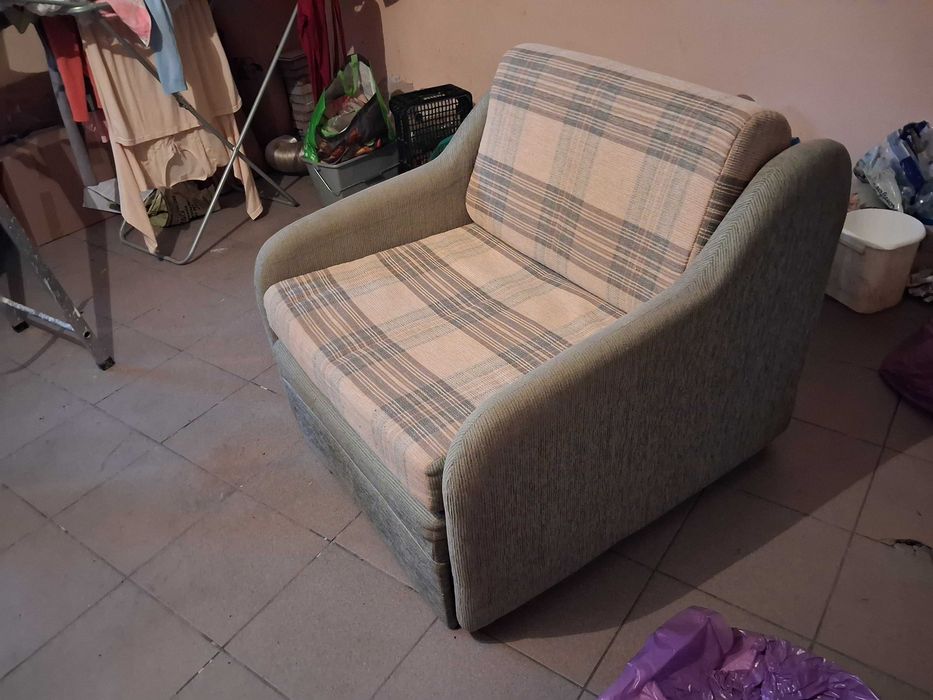 Fotel rozkładany amerykanka jednoosobowy z funkcją spania