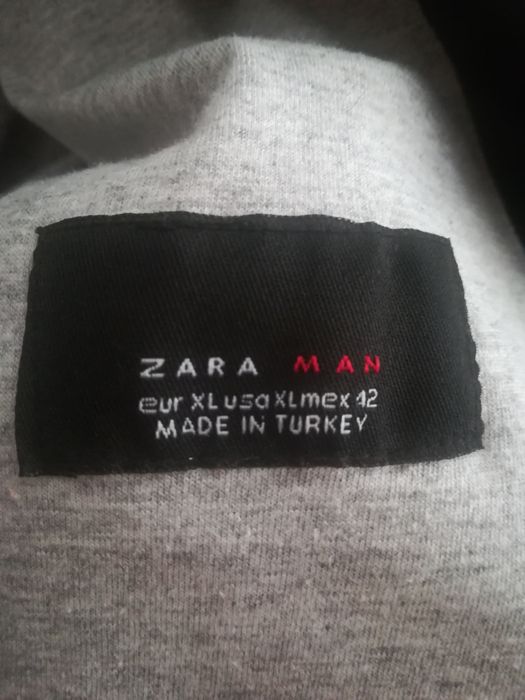 B.ciepła bluza/kurtka ZARA MAN a la skóra,z metki XL/42 wymiary ->opis
