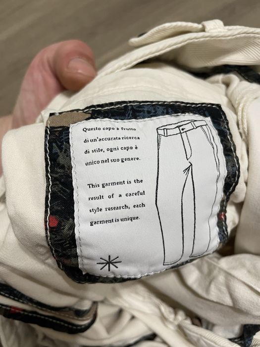 Штани Mason's Herringbone White (Baggy Fit)