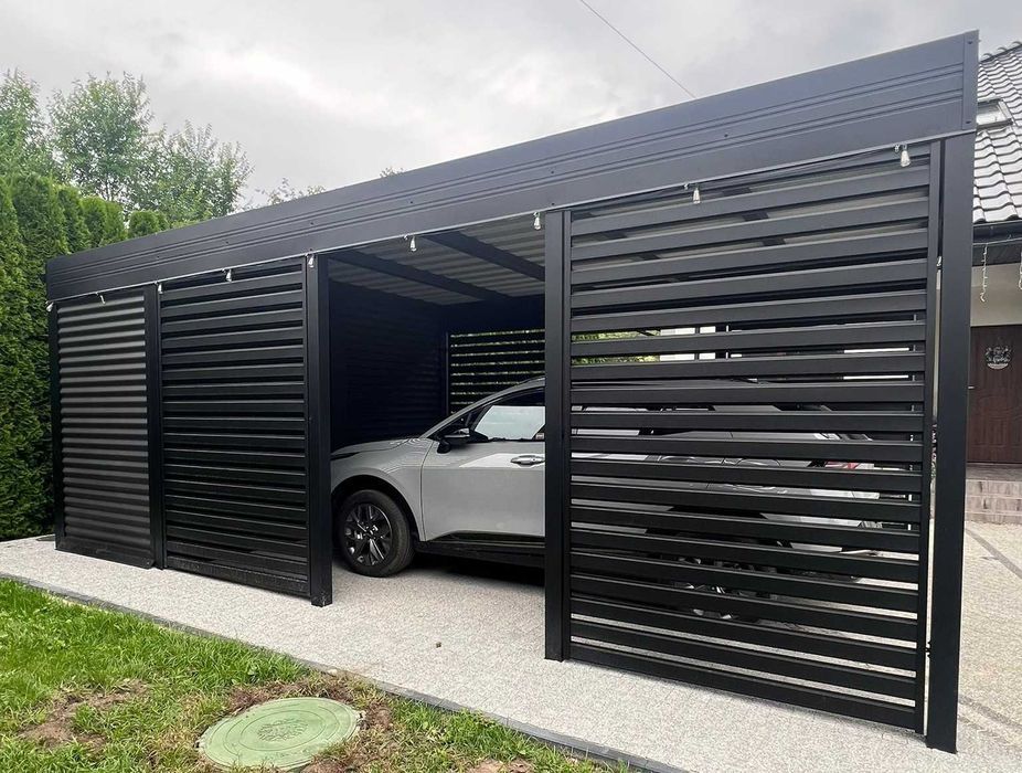 Carport 6x6 - wiata samochodowa garażowa dwustanowiskowa pod wymiar