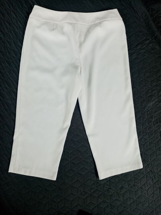 Spodnie rybaczki białe damskie