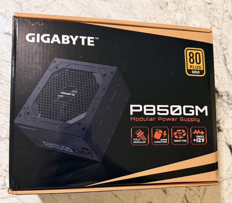 Zasilacz modularny 850W Gigabyte P850GM