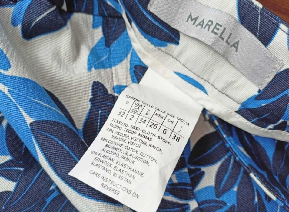 Max Mara kobiece cygaretki w kwiaty 34