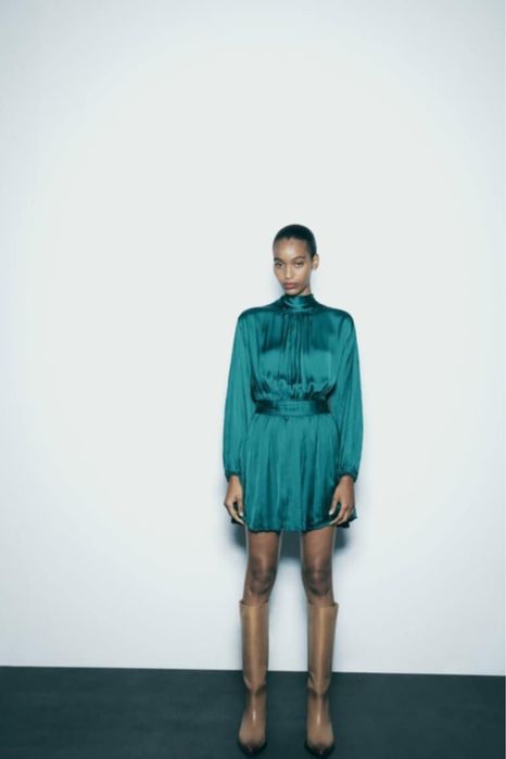 Sukienka satynowa zara r XS nowa