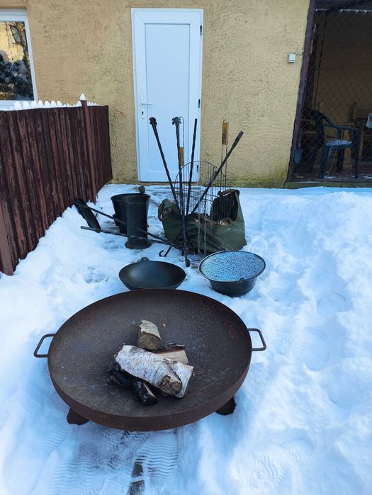 Palenisko w komplecie torba drzewo brzoza grill