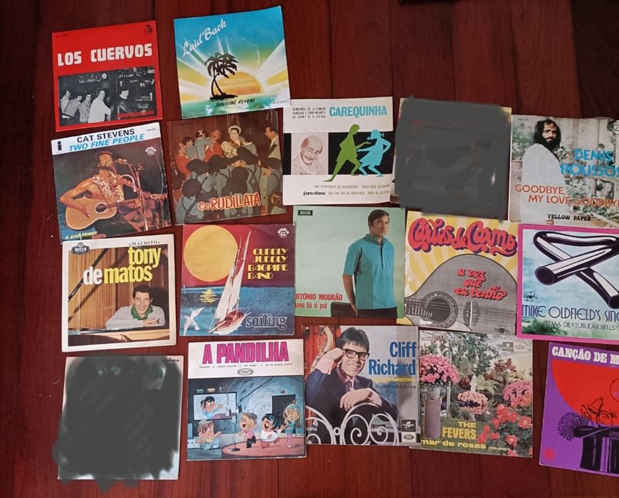 Discos de vinil singles vários temas