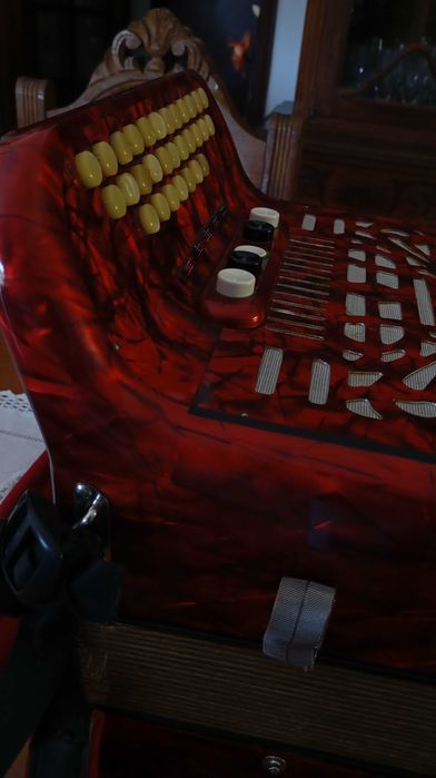 Concertina honer em lá sustenido com 3 carreira afinada