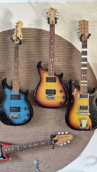 kolekcja 21 gitar i 5 basow Defil