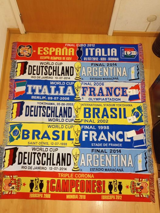 Cachecol de finais de campeonatos do mundo novos, artigo de coleção