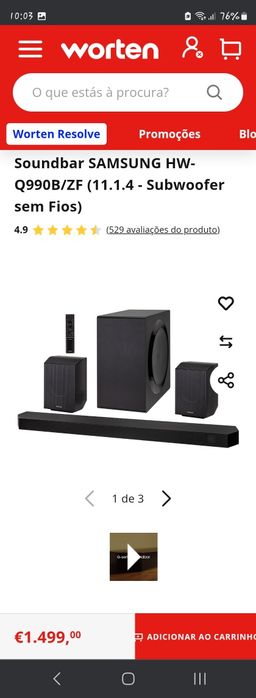 Tv 65 Samsung + Soundbar