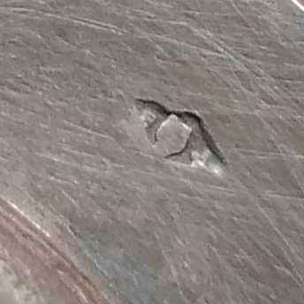 Galheteiro antigo em Cristal e Prata