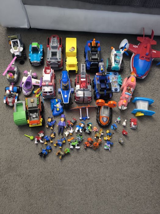 Psi Patrol dużo zabawek