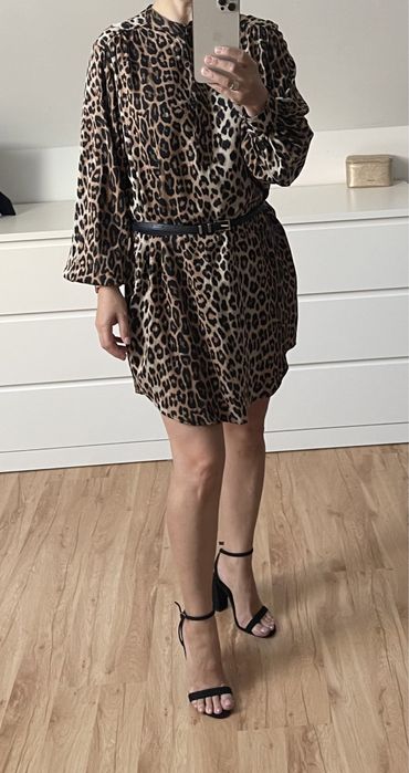 Sukienka/tunika w panterkę