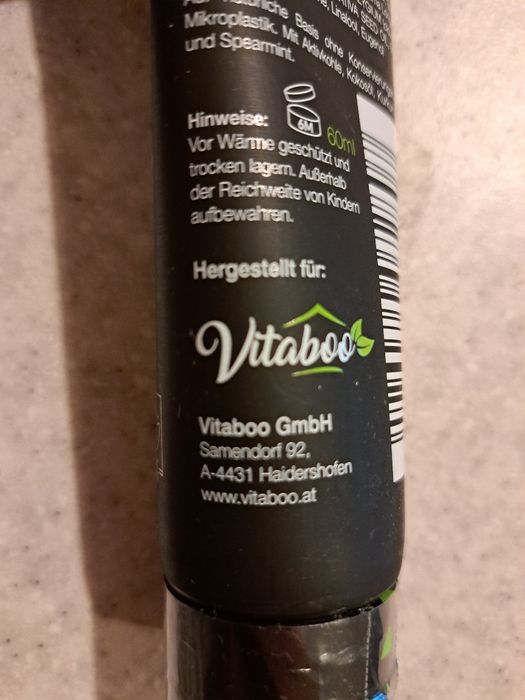 Зубная паста ЧЁРНАЯ