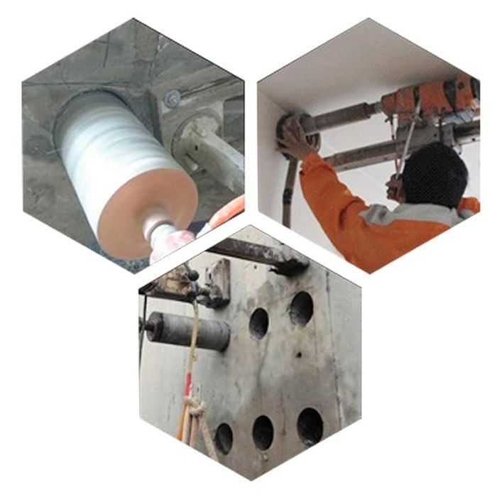 Wiertło Koronowe Diamentowe Do Betonu 132 X 450mm Wiertnica Otwornica