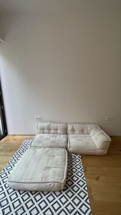 Sofá de chão 3 peças