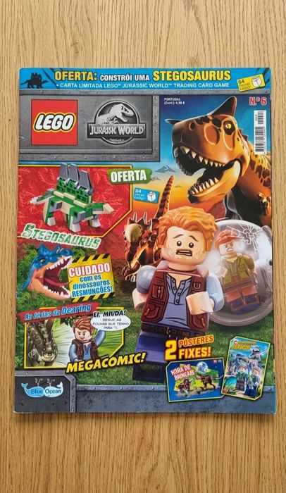 Revista LEGO Jurassic World n.º 6- Completa + Dinossauro