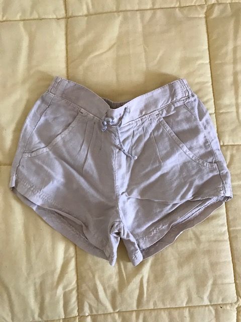 Calções de menina em linho da ZARA