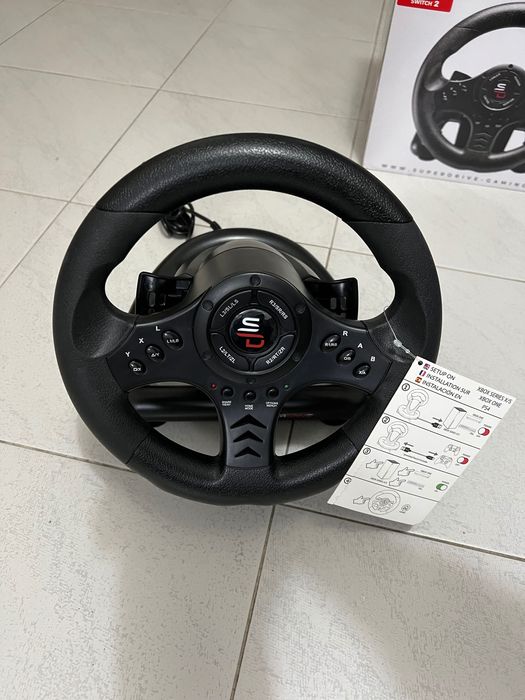 Volante Superdrive SV450 com pedais usado apenas 1 vez