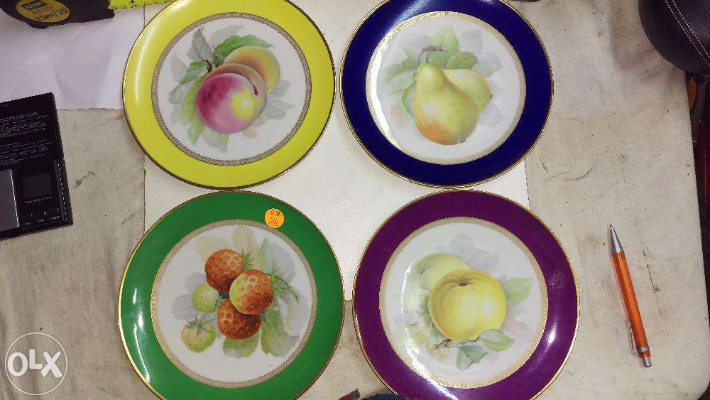 4 Pratos decorativos em Porcelana da Bavária