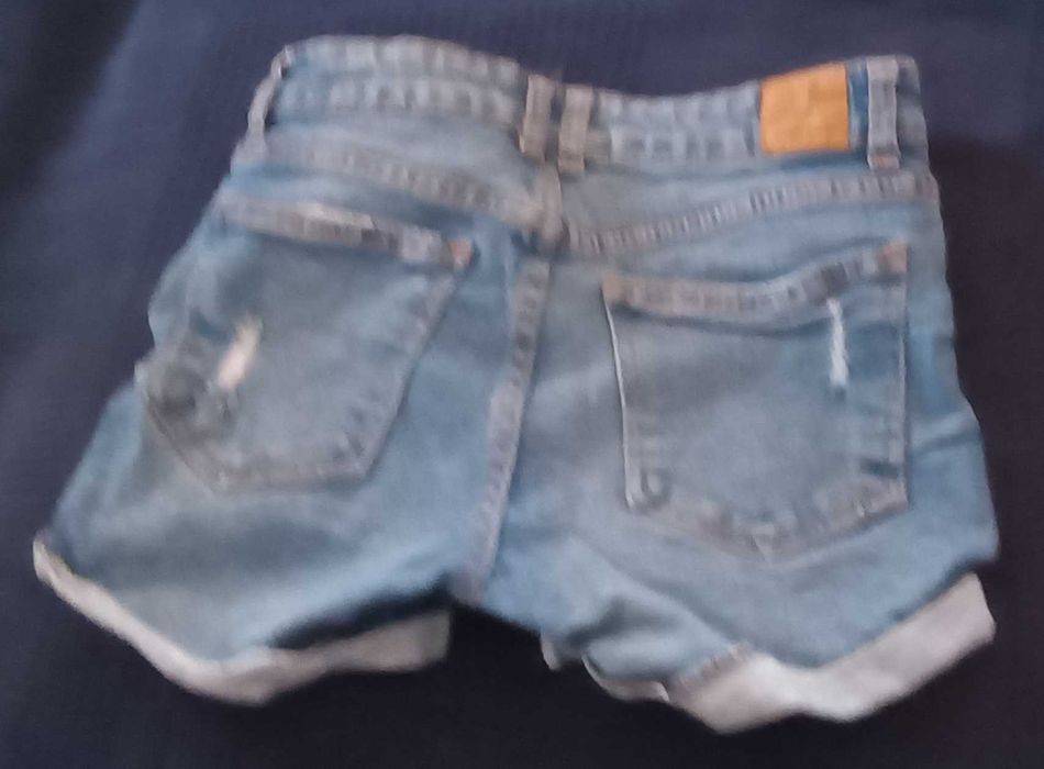 Calções ganga Bershka