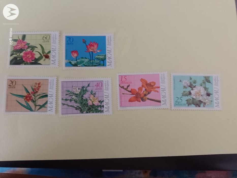1983-Selos Macau - Plantas Medicinais sem charneira