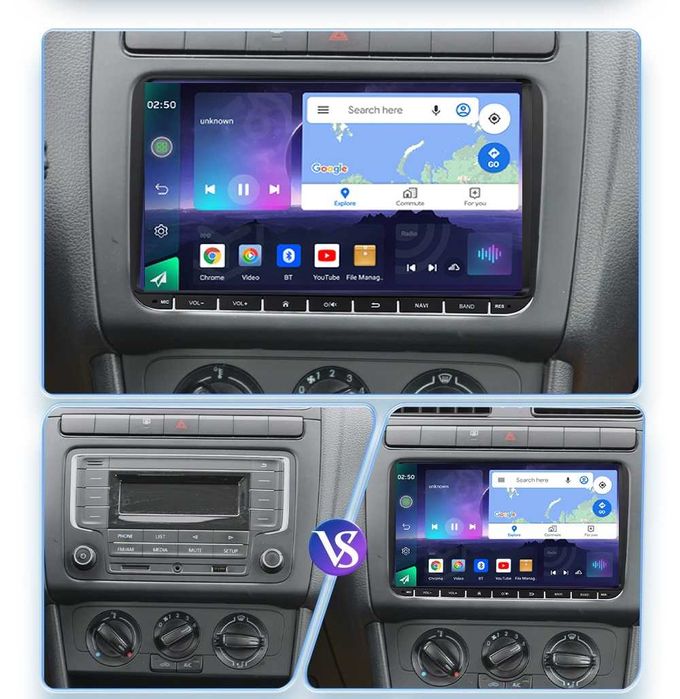 Radio DAB+ CarPlay Android DVD GPS WiFi VW Golf V VI Passat Seat Skoda
