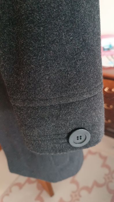 Casaco quente cinza escuro