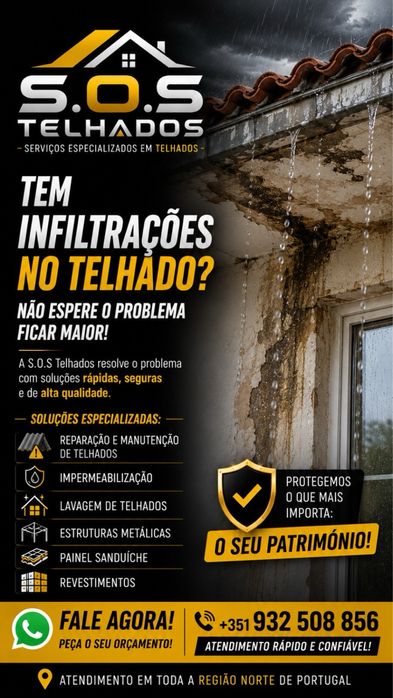 TELHADOS, COBERTURAS E FAXADAS