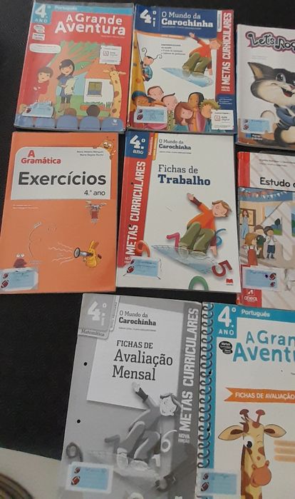 Manuais/livros escolares 4 ano