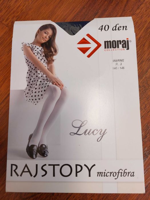 Rajstopy dziewczece Moraj granatowe 140/146