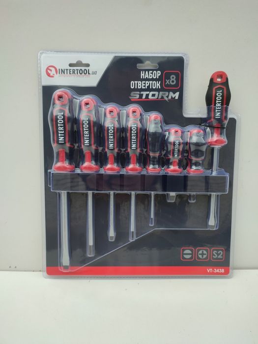 Набор отверток 8 ед. INTERTOOL STORM VT 3438