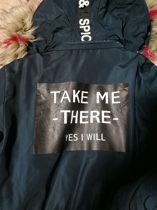 Kurtka płaszcz gruba ciepła futerko