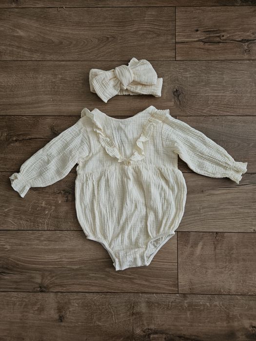 Набір Little Angel: муслінове боді + пов'язка