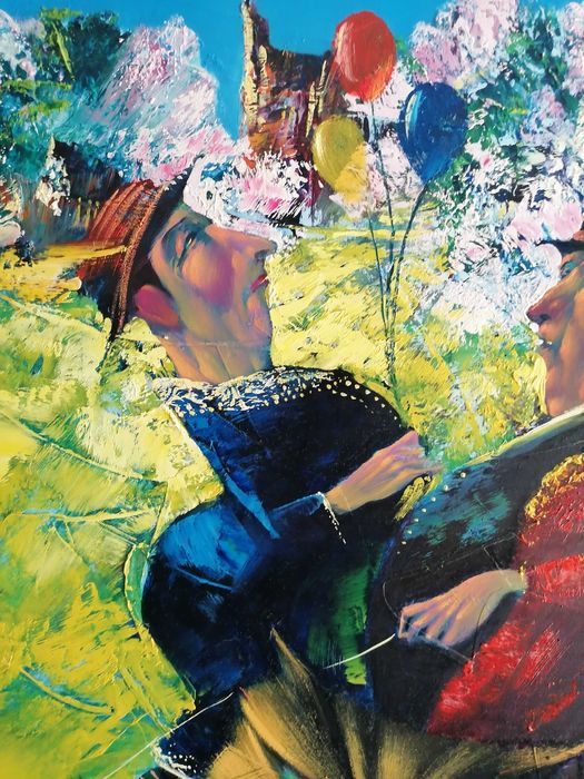 Obraz Walery Stratovich "Klatka bezpieczeństwa" 60x70cm