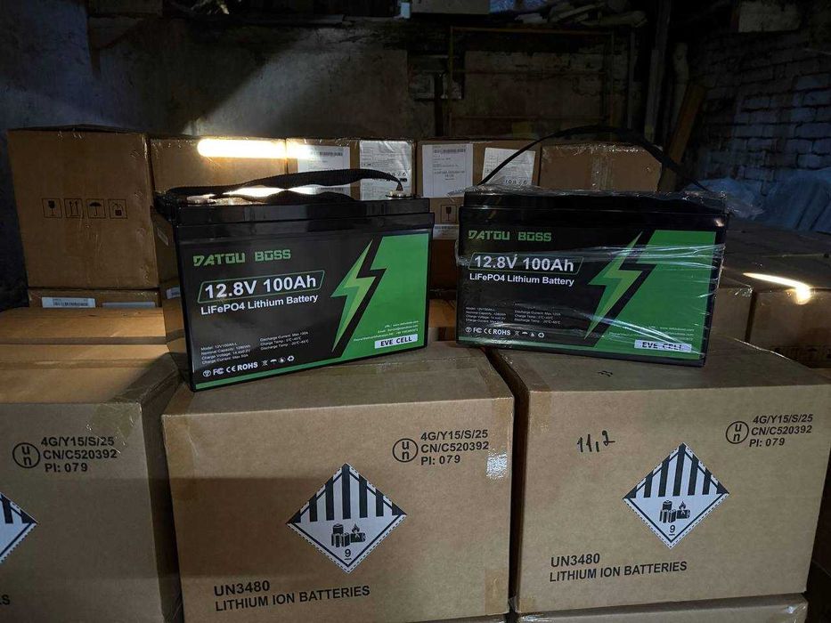 Акумулятор LiFePo4 Datou boss 12V, 24V, 48V, 50/100/200/300A аккумулятор lifepo4, eve, опт, оптом, літій, літієвий, литий, литиевый, Smart BMS, акб