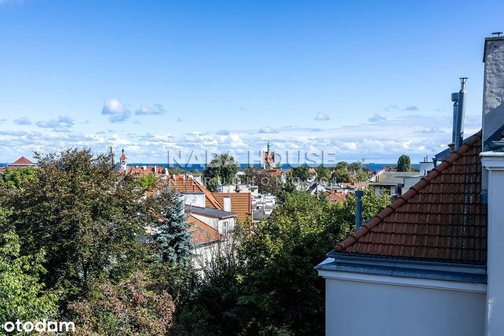 Sopocki Apartament z widokiem na morze i balkonem