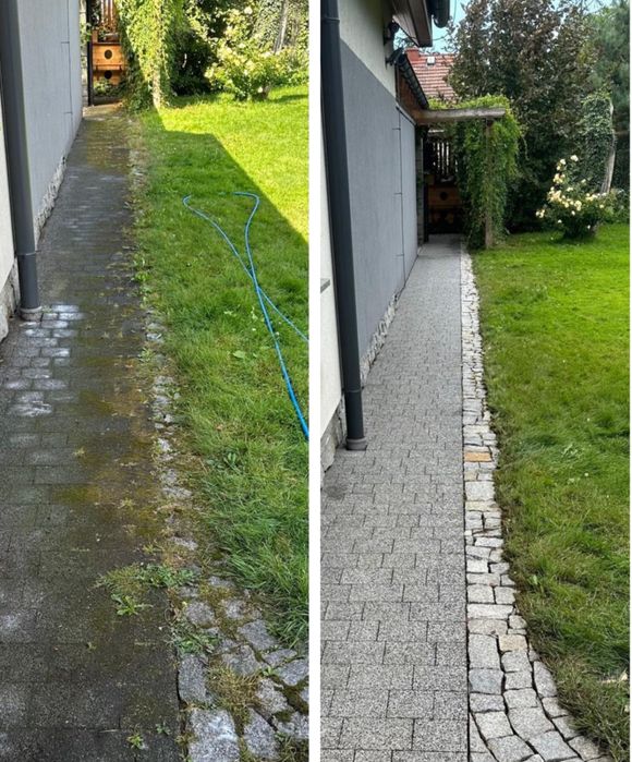 Profesionalne mycie kostki brukowej