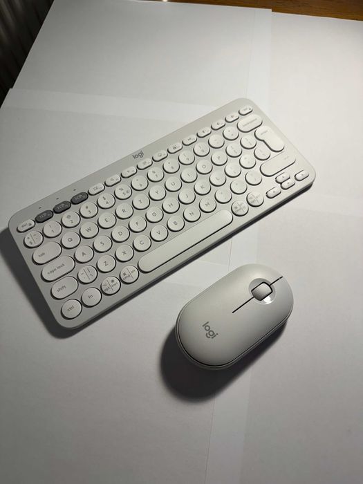 Klawiatura + mysz Logitech Pebble 2 Combo - biały
