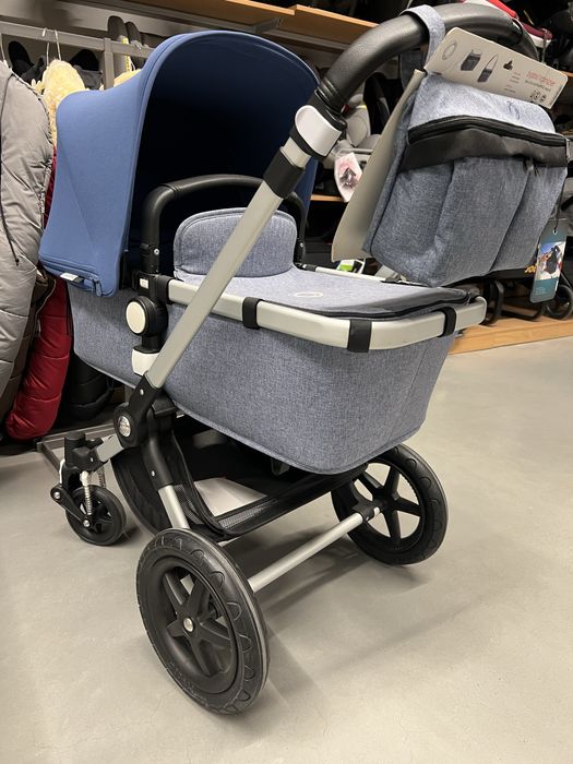 Новий візочок 2в1 Bugaboo Cameleon3 Blue Melange (синій меланж)